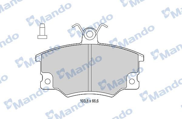 Mando MBF015064 - Гальмівні колодки, дискові гальма avtolavka.club