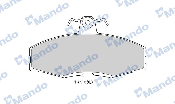 Mando MBF015063 - Гальмівні колодки, дискові гальма avtolavka.club