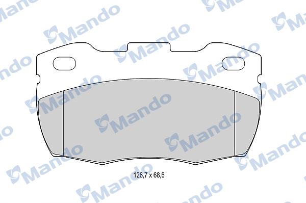 Mando MBF015007 - Гальмівні колодки, дискові гальма avtolavka.club