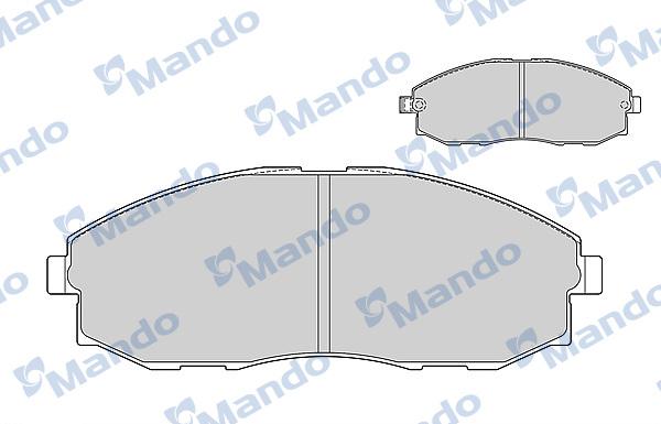 Mando MBF015020 - Гальмівні колодки, дискові гальма avtolavka.club