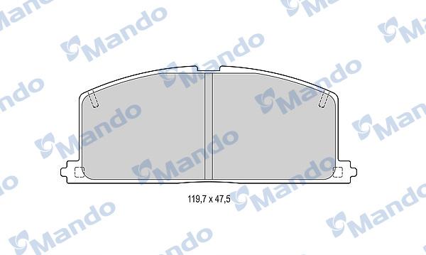 Mando MBF015070 - Гальмівні колодки, дискові гальма avtolavka.club