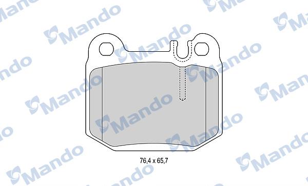 Mando MBF015156 - Гальмівні колодки, дискові гальма avtolavka.club