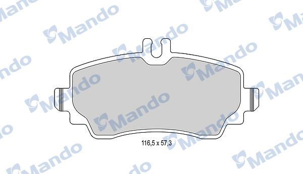 Mando MBF015131 - Гальмівні колодки, дискові гальма avtolavka.club