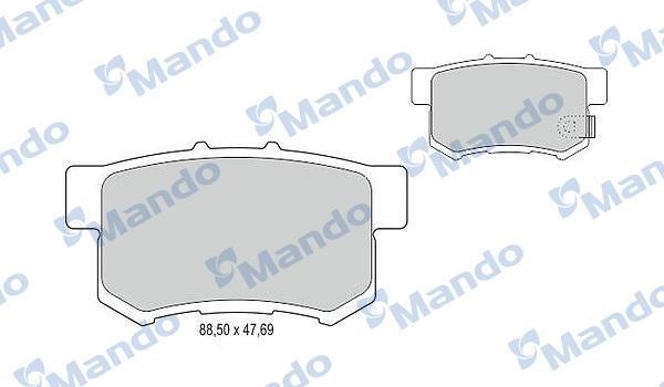 Mando MBF015507 - Гальмівні колодки, дискові гальма avtolavka.club