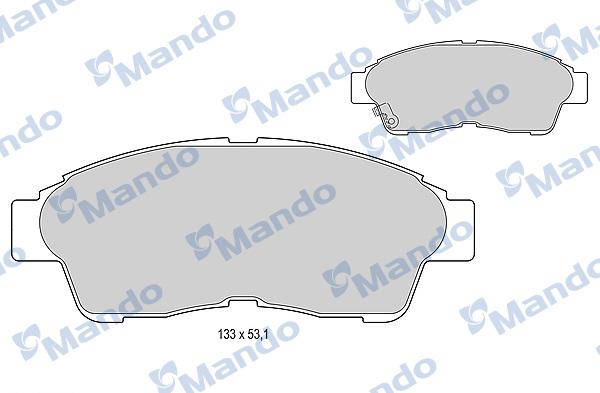 Mando MBF015854 - Гальмівні колодки, дискові гальма avtolavka.club