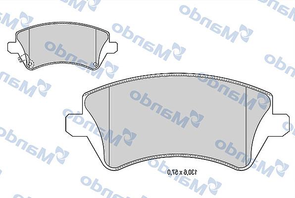 Mando MBF015864 - Гальмівні колодки, дискові гальма avtolavka.club