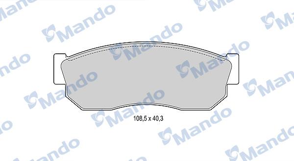 Mando MBF015816 - Гальмівні колодки, дискові гальма avtolavka.club