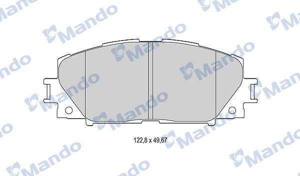 Mando MBF015881 - Гальмівні колодки, дискові гальма avtolavka.club
