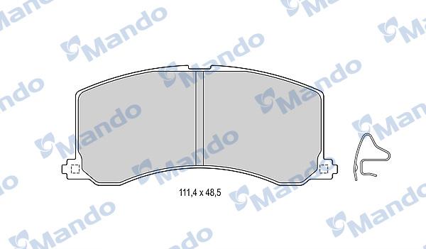 Mando MBF015834 - Гальмівні колодки, дискові гальма avtolavka.club