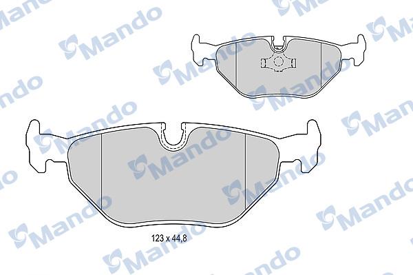 Mando MBF015399 - Гальмівні колодки, дискові гальма avtolavka.club