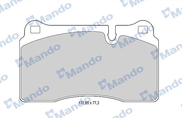 Mando MBF015390 - Гальмівні колодки, дискові гальма avtolavka.club