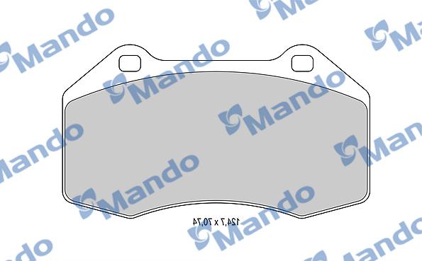 Mando MBF015359 - Гальмівні колодки, дискові гальма avtolavka.club