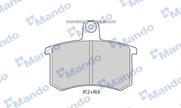 Mando MBF015365 - Гальмівні колодки, дискові гальма avtolavka.club