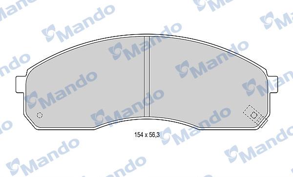 Mando MBF015319 - Гальмівні колодки, дискові гальма avtolavka.club