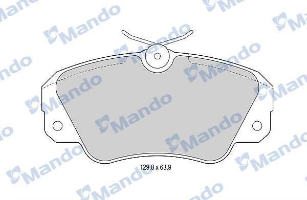 Mando MBF015756 - Гальмівні колодки, дискові гальма avtolavka.club