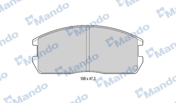 Mando MBF015704 - Гальмівні колодки, дискові гальма avtolavka.club