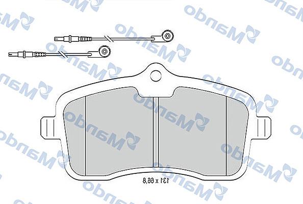 Mando MBF015779 - Гальмівні колодки, дискові гальма avtolavka.club