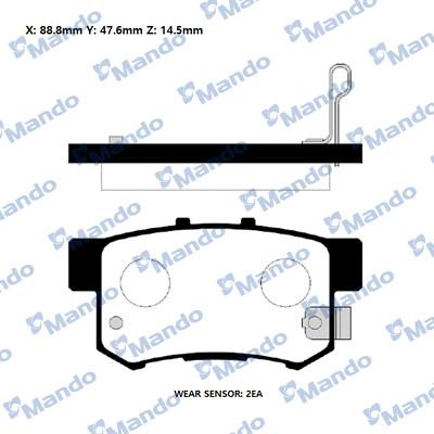 OEMparts MP-2492 - Гальмівні колодки, дискові гальма avtolavka.club