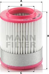 Mann-Filter C 1652/1 - Повітряний фільтр avtolavka.club