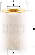 Mann-Filter C 1036/2 - Повітряний фільтр avtolavka.club