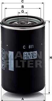 Mann-Filter C 811 - Повітряний фільтр avtolavka.club