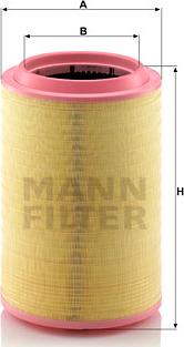 Mann-Filter C 33 1630/2 - Повітряний фільтр avtolavka.club