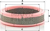 Mann-Filter C 2443 - Повітряний фільтр avtolavka.club