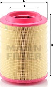 Mann-Filter C 25 660/2 - Повітряний фільтр avtolavka.club