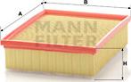 Mann-Filter C 25 118/1 - Повітряний фільтр avtolavka.club