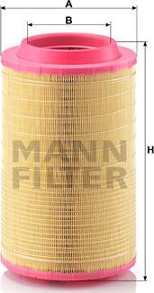 Mann-Filter C 25 860/6 - Повітряний фільтр avtolavka.club