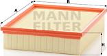 Mann-Filter C 26 168/2 - Повітряний фільтр avtolavka.club