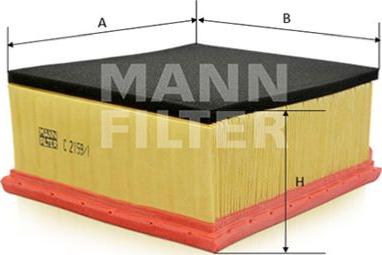 Mann-Filter C 2159/1 - Повітряний фільтр avtolavka.club