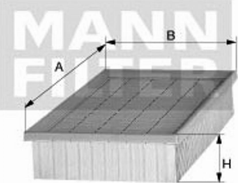 Mann-Filter C 2860/2 - Повітряний фільтр avtolavka.club