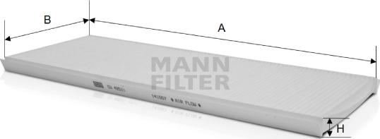 Mann-Filter CU 4251/1 - Фільтр, повітря у внутрішній простір avtolavka.club