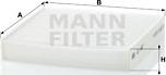 Mann-Filter CU 1827 - Фільтр, повітря у внутрішній простір avtolavka.club