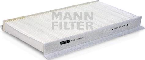 Mann-Filter CU 3162/1 - Фільтр, повітря у внутрішній простір avtolavka.club