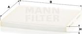 Mann-Filter CU 24 004 - Фільтр, повітря у внутрішній простір avtolavka.club