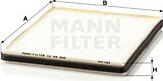 Mann-Filter CU 24 005 - Фільтр, повітря у внутрішній простір avtolavka.club