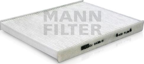 Mann-Filter CU 2436/3 - Фільтр, повітря у внутрішній простір avtolavka.club