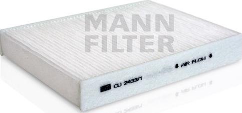 Mann-Filter CU 2433/1 - Фільтр, повітря у внутрішній простір avtolavka.club