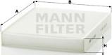 Mann-Filter CU 2559 - Фільтр, повітря у внутрішній простір avtolavka.club