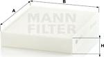 Mann-Filter CU 25 001 - Фільтр, повітря у внутрішній простір avtolavka.club