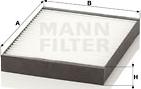 Mann-Filter CU 2513 - Фільтр, повітря у внутрішній простір avtolavka.club