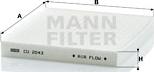 Mann-Filter CU 2043 - Фільтр, повітря у внутрішній простір avtolavka.club