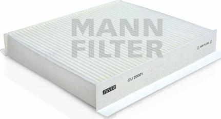 Mann-Filter CU 20 001 - Фільтр, повітря у внутрішній простір avtolavka.club