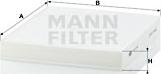 Mann-Filter CU 2141 - Фільтр, повітря у внутрішній простір avtolavka.club