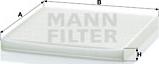 Mann-Filter CU 2131 - Фільтр, повітря у внутрішній простір avtolavka.club