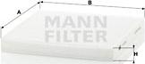 Mann-Filter CU 2132 - Фільтр, повітря у внутрішній простір avtolavka.club