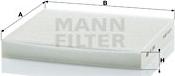 Mann-Filter CU 2362 - Фільтр, повітря у внутрішній простір avtolavka.club