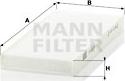 Mann-Filter CU 2216-2 - Фільтр, повітря у внутрішній простір avtolavka.club